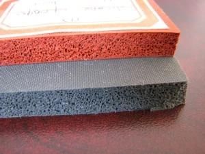 High Temperature Resistant Silicone Sponge Rubber Sheet, Siliconr Sponge Rubber Sheets, Silicone Foam Rubber Sheet with 3m Adhesive