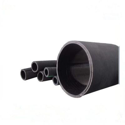 Water Suction Hose with Helix Steel Wire Soft Rubber Tubing