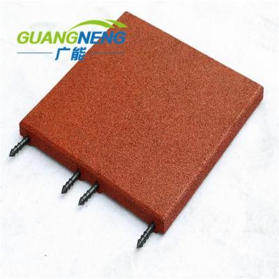 Interlocking Rubber Floor Tiles, Rubber Gym Flooring, Outdoor Playground Mats
