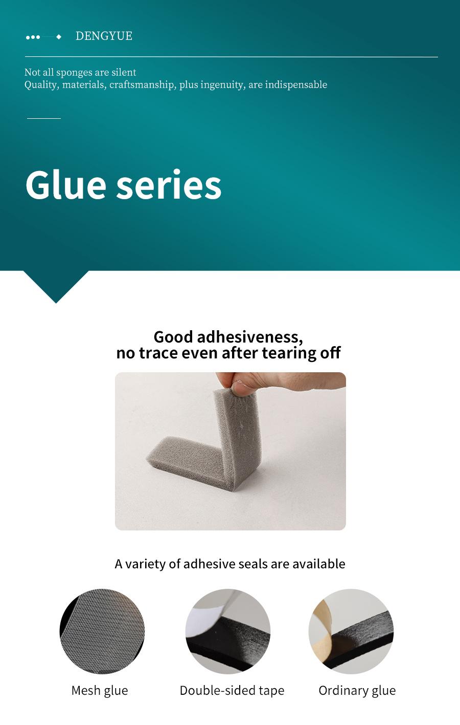Gridding Glue Adhesive Neoprene Rubber Foam Seal Strip