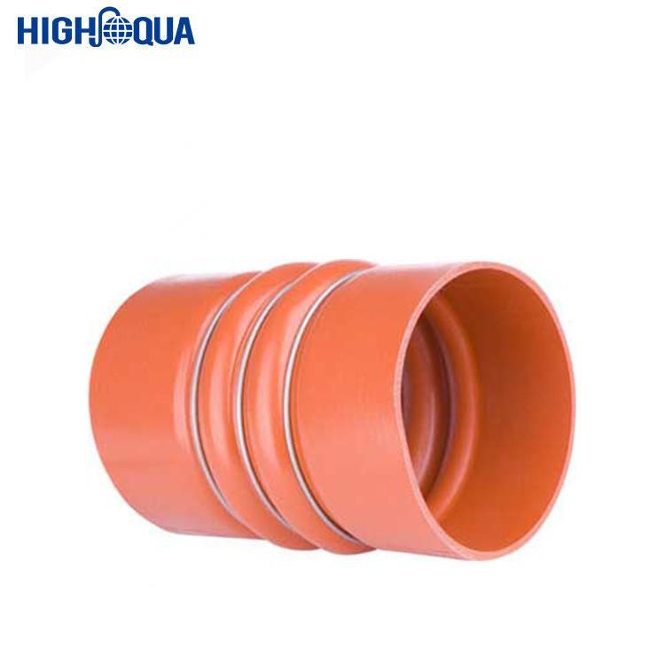 Steel Wire Silicone Coupling /Silicone Hose in Orange Color