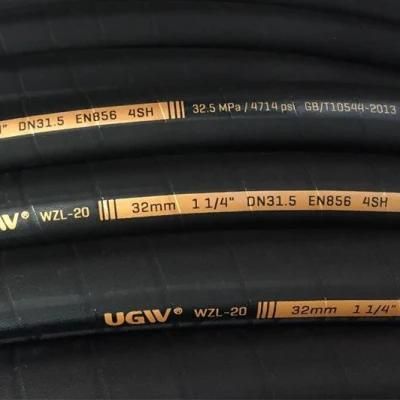 En856 4sp Steel Wire Spiral Hose Exceed SAE Standard High Pressure Msha Rubber Pipe