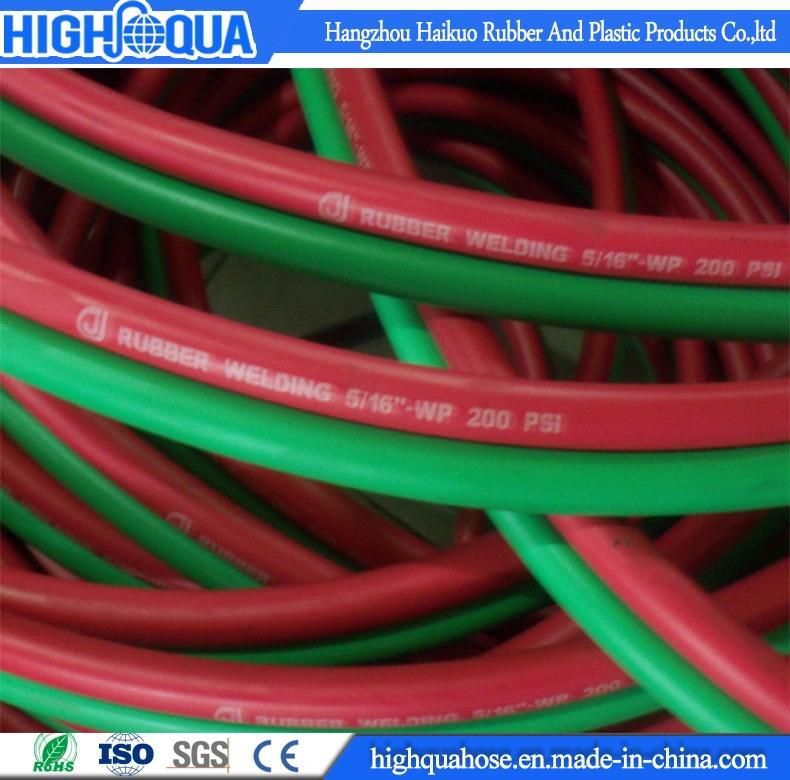 Fiber Braid Rubber Twin Welding Hose, CE Approved, China