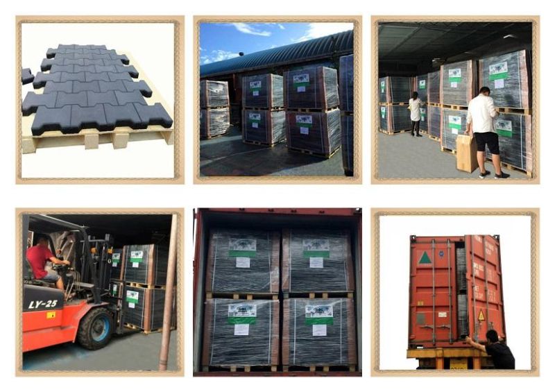 45mm Terracotta EPDM/SBR Horse Stable Mat Rubber Tile Paver