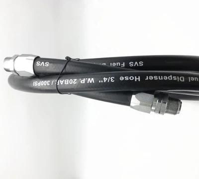 Fuel Dispensing Pump Delivery Hose with One End Fixed Coupling and Other End Rotary Swivel Couplings