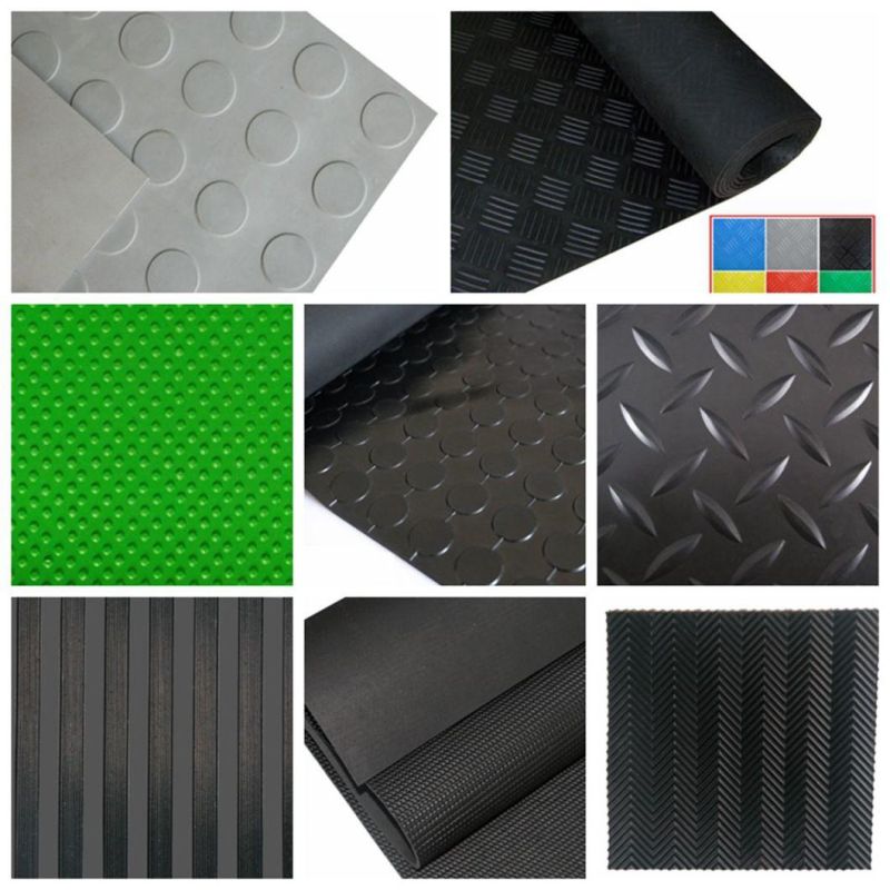 EPDM / SBR /Cr/Neoprene NBR/Nitrile Silicone Natural Anti Slip Rubber Sheet