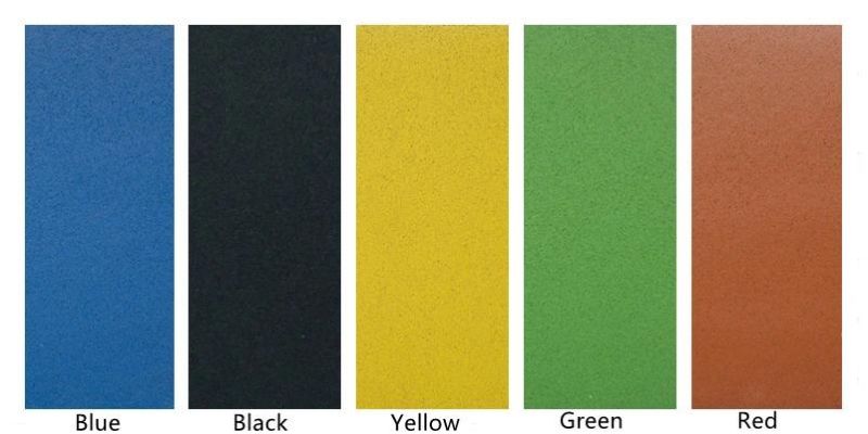 975mm*975mm*15mm Interlock Rubber Tile Flooring Gym Fitness Rubber Flooring Mat