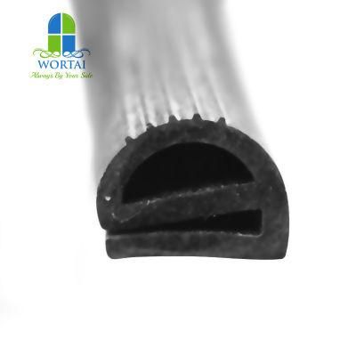 Factory Price Wholesale Black Silicone Frame Door Sealing Rubber Strip
