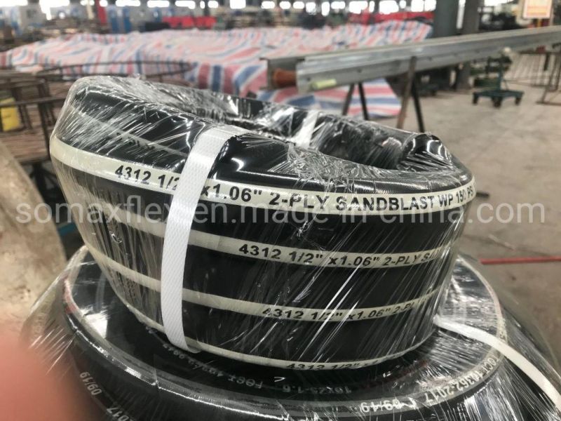 Abrasion Heavy Duty Blast Hose Hydraulic Hose Wear-Resistant Sand Blasting Rubber Hose in Low Price, Sand Blast Hose