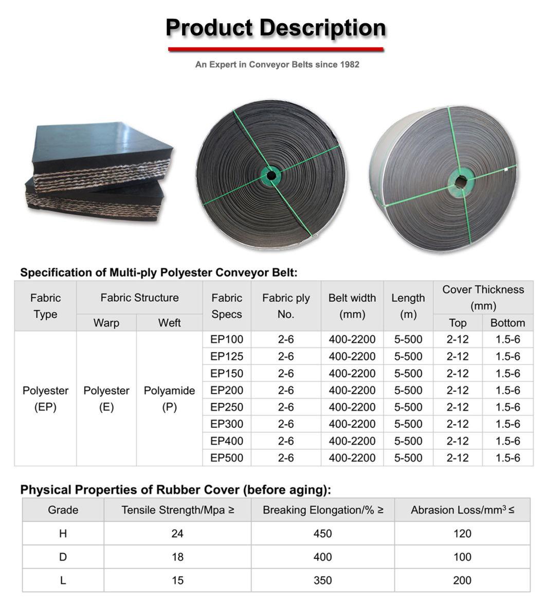 High Quality Ep/Nn Rubber Conveyor Belt Made in China
