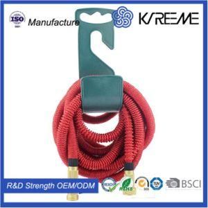 China Hose Manufacturer Wholesale Easy Storage Flexible Garden Water Hose with Hose Reel Hanger Holder