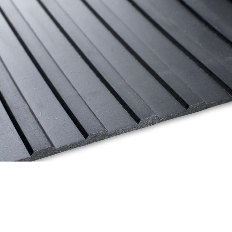 Non Slip Wide/Broad Ribbed Rubber Sheets/Flooring Mats Used in Airport