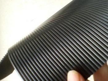 Easy Clean Grooved Electrical Insulation Anti-Slip Corrugated Fine Ribbed Rubber Mat