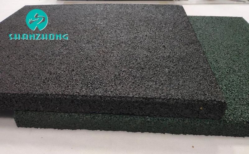 Comfortable and Elastic Gym Area Rubber Floor Tile Drainage Wear -Resistant Insulation Rubber Mats