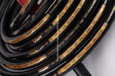 Ugw Flexible En853 1sn Hydraulic Hose Msha Mining Rubber Hose