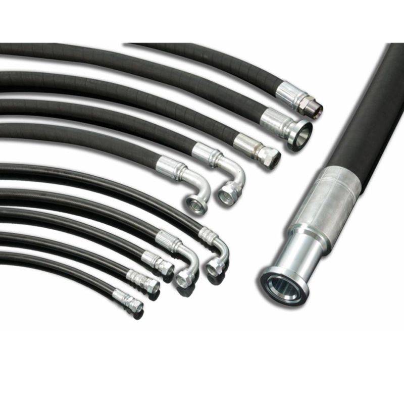 High Pressure Reinforced Hydraulic Rubber Hose R1 R2 4sp/Sh