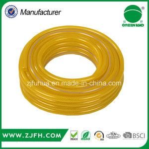 PVC Non-Smell Plastic Fiber Braided Water Garden Hose 1&quot;