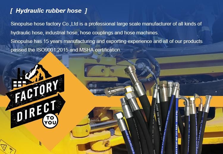 OEM High Quality SAE100 R17 Wire Braided Hydraulic Hose