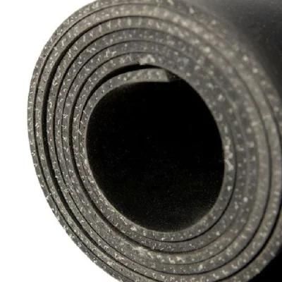 Cloth Insertion Rubber Mat, Gymnasium Flooring, Hotel Rubber Sheet