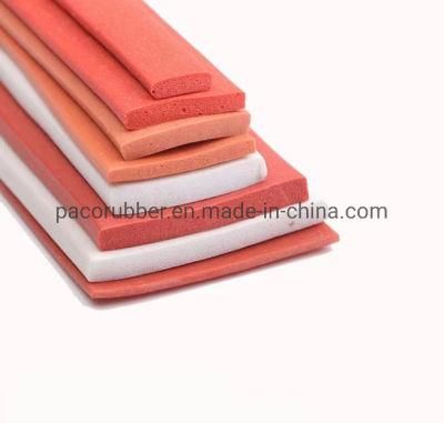High Temperature Sponge Solid Silicone EPDM Rubber Sealing Extrusion for Automotive with RoHS