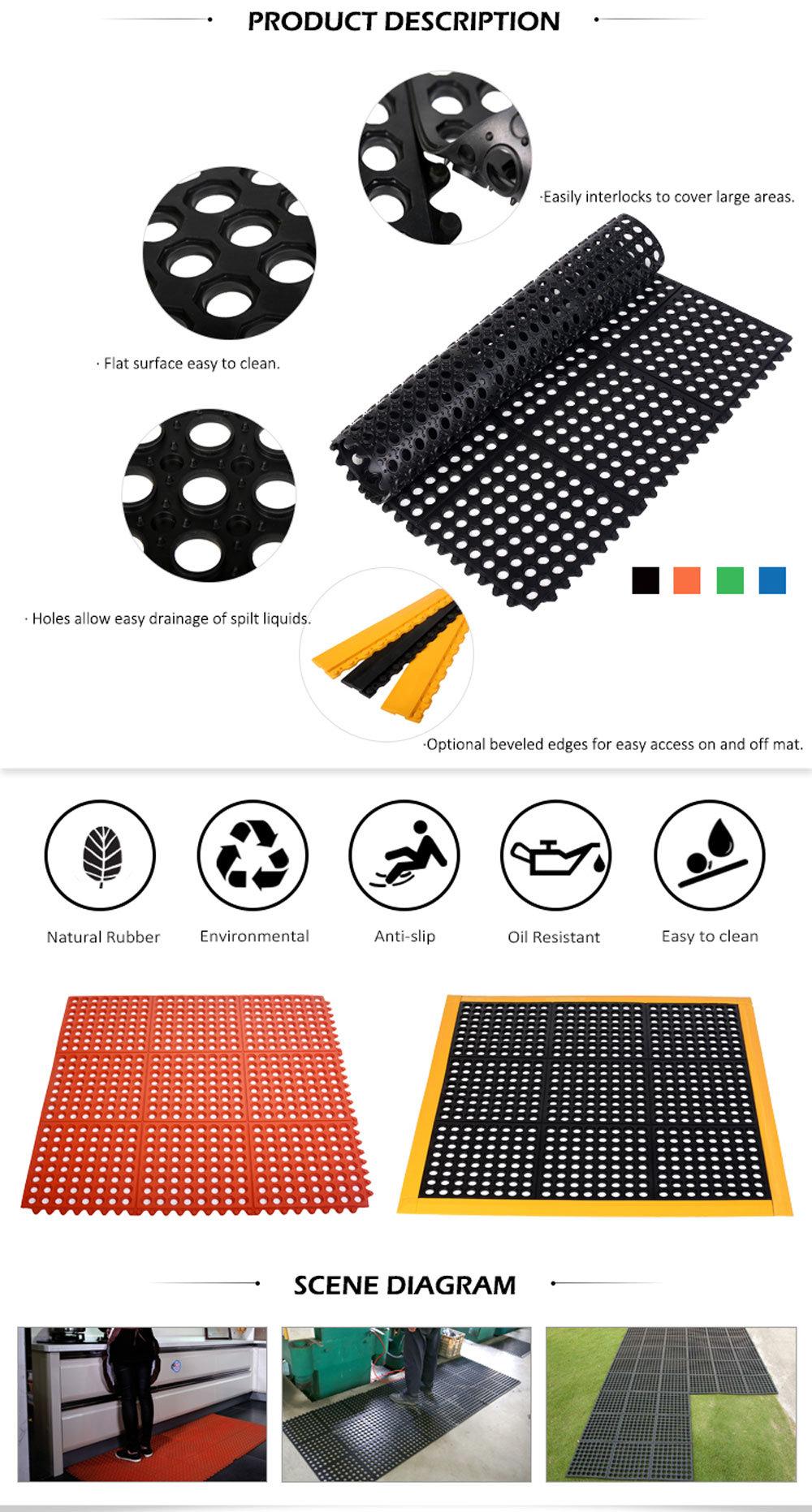 Durable Anti-Fatigue Interlocking Commercial Floor Mat 36 in