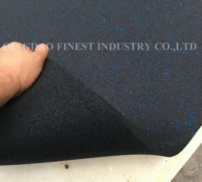 Gym Crossfit Shock Absorption EPDM Speckles Gym Rubber Flooring Tiles for Fitness