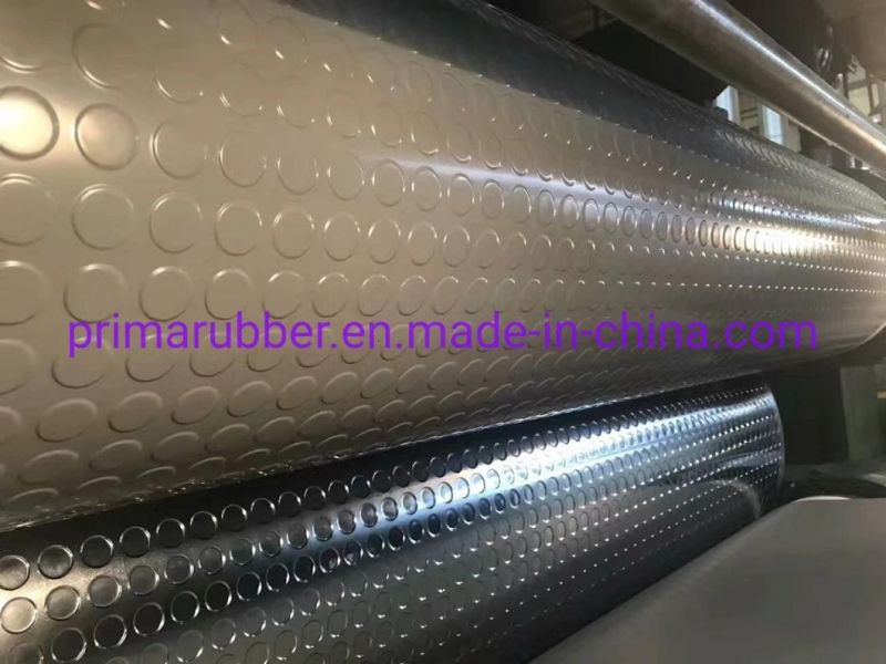 Broad Ribbed Rubber Matting Used for General and Industrial