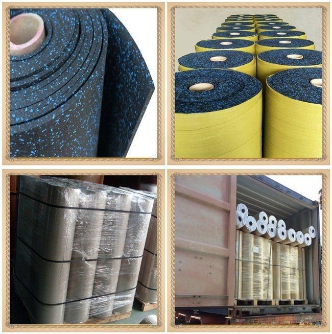 Reduce Shock Convenient Installation Gym Mat Poured Rubber Flooring
