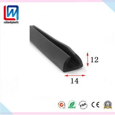 EPDM Silicone Solid Rubber Extrusion Profile for Machinery Equipment, Glass