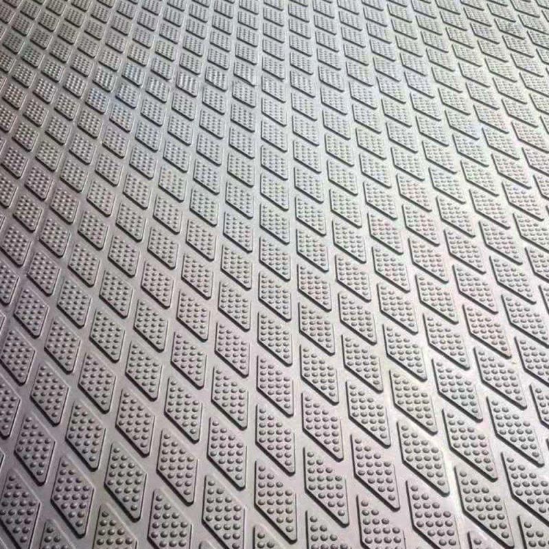 Dairy Cow Parlour Walking Areas Long Run Anti Slip Rubber Flooring