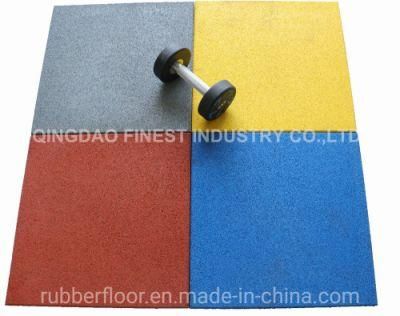 China Factory Colorful Heavy Density Outdoor Playground Rubber Flooring Tiles, Rubber Mat, Floor Mat for Children Kidgarden