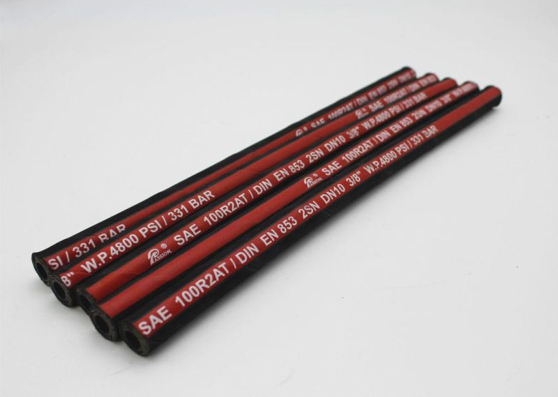 Hydraulic Hose SAE 100r2 at / DIN En 853 2sn Dn10 3/8" W. P. 4800 Psi