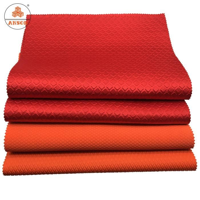 Round Square Hexagonal Diamond 2mm Embossing Polyester Neoprene Material for Bags