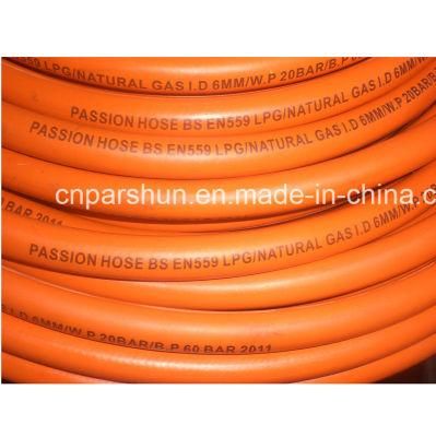 High Pressure Rubber Yellow Flexible Gas Hose