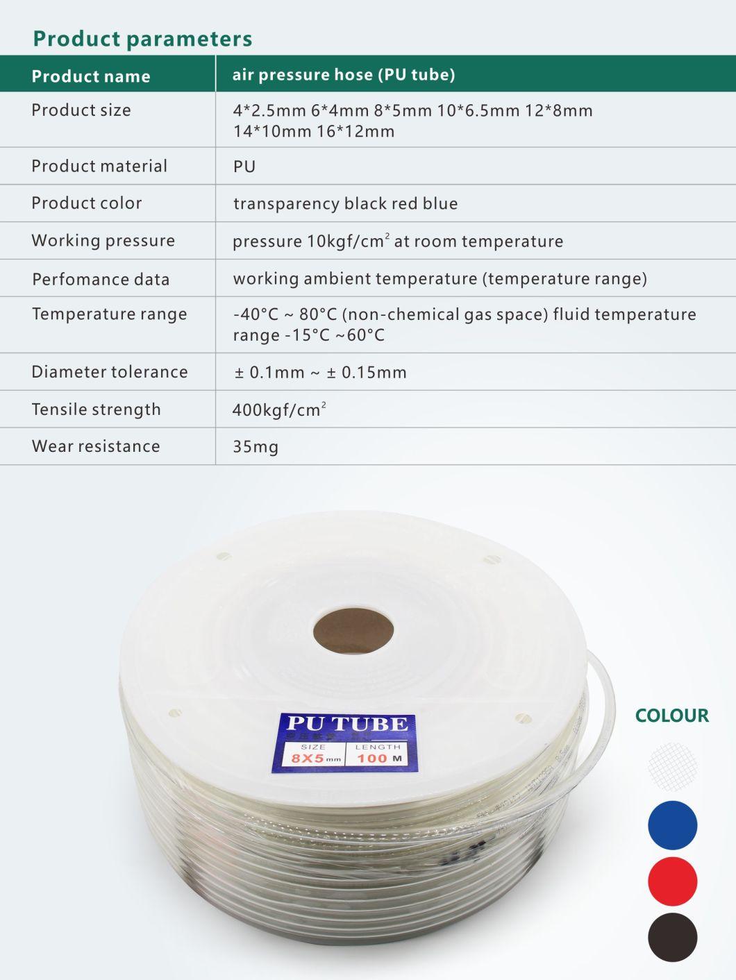 PU Pipe High Pressure Pneumatic Component