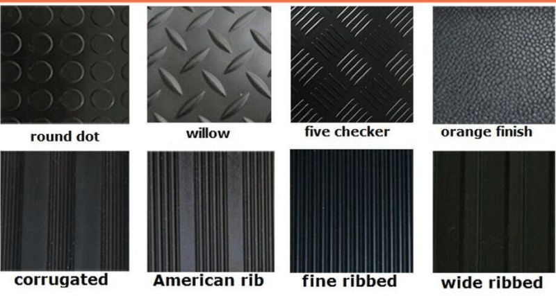 Black / Green / Gray Anti -Slip Diamond Pattern Floor Mat