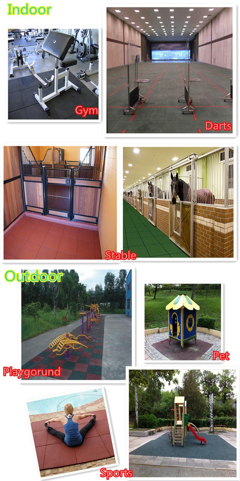 EPDM Sports Court Rubber Floor Tiles/ Rubber Flooring Mat