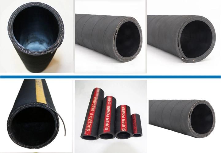 Industrial Flexible Hydraulic Water Pump Suction Discharge Rubber Hose