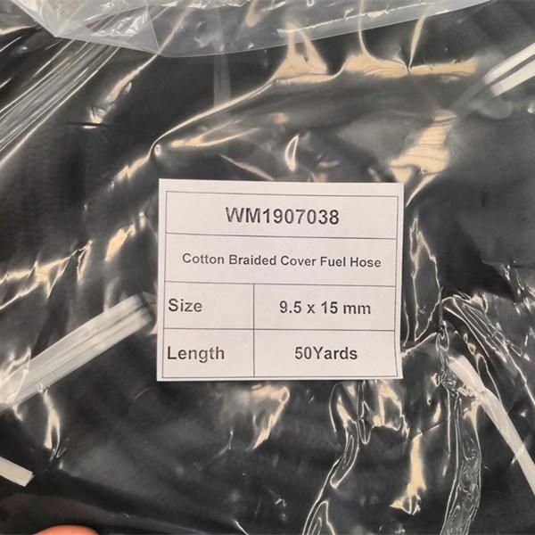 1/4 Inch Flexible Black Nylon Braided Fuel Hose for Automotive