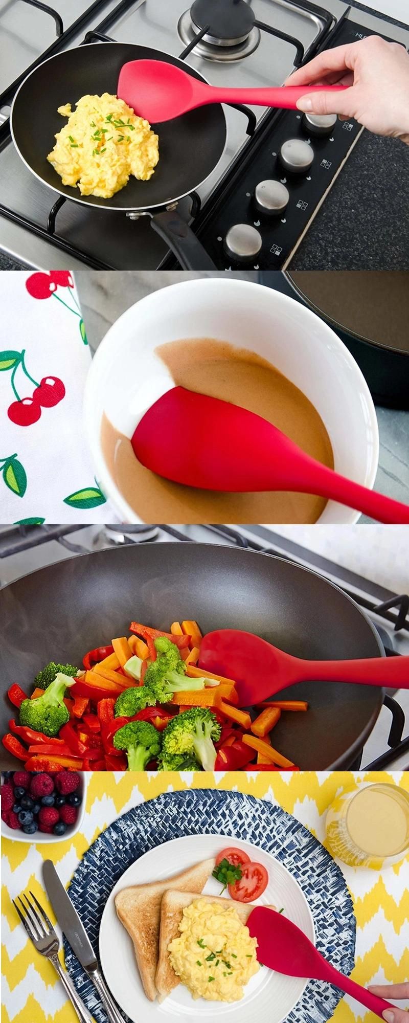 Manufacturer Supply Silicone Spoon with Food Grade for Baby Feeding