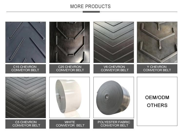 White Rubber Fabric Conveyor Belt for Sugar Production