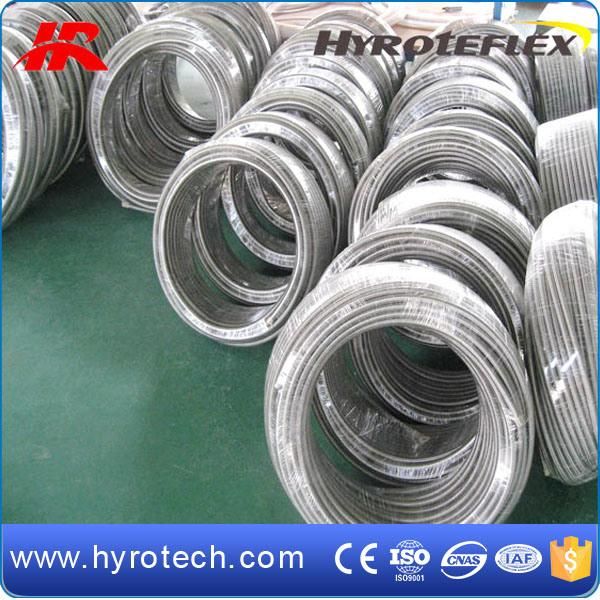 Smoothbore Stainless Steel Braid Hose/PTFE Teflon Flexible Hose/SAE100 R14