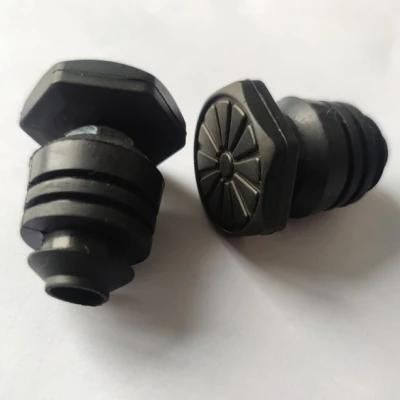 Black Adjustable Rubber Feet for Electronics / Air Compressor with Bolt