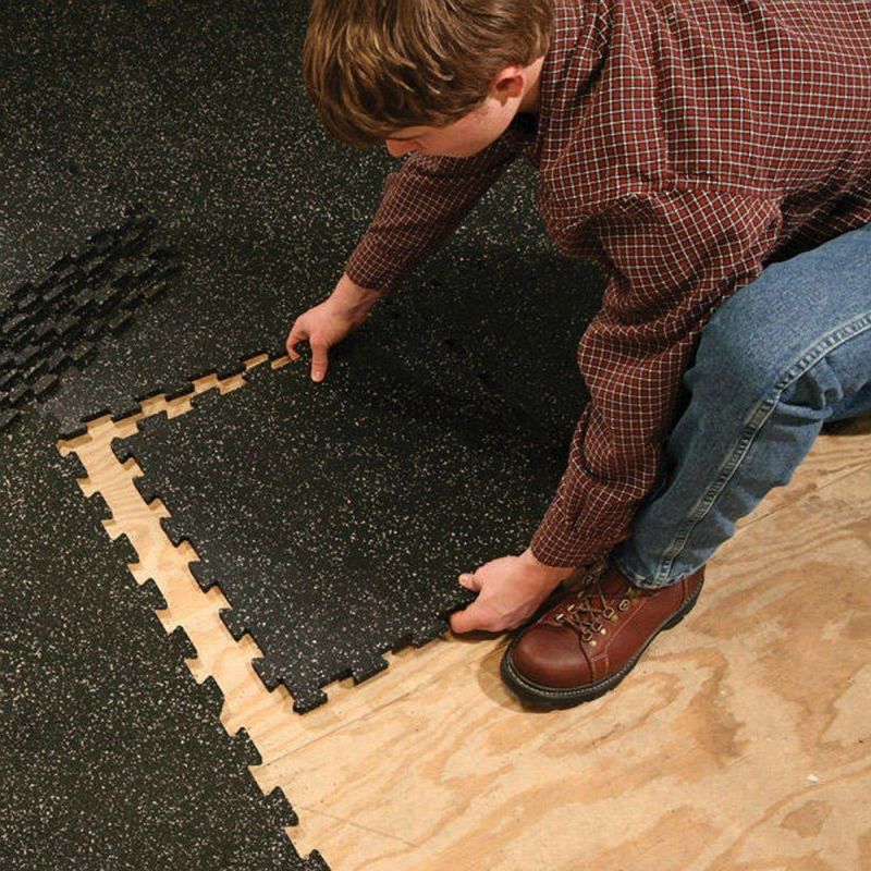 Interlocking Rubber Flooring Tiles, Jigsaw Puzzle Floor Mats, Jigsaw Puzzle Gym Tiles, Crossfit Gym Flooring, Floor Mat Flooring, Rubber Matting Tile Crossfit
