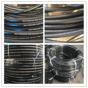 High Pressure Wire Braided Rubber Hydraulic Rubber Oil Hose