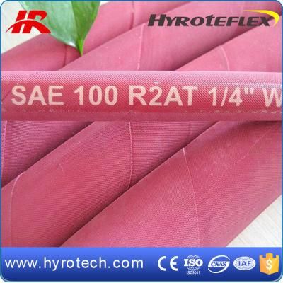 High Pressure Steel Wire Braided Rubber Hose Hydraulic Hose SAE 100r1at 2at