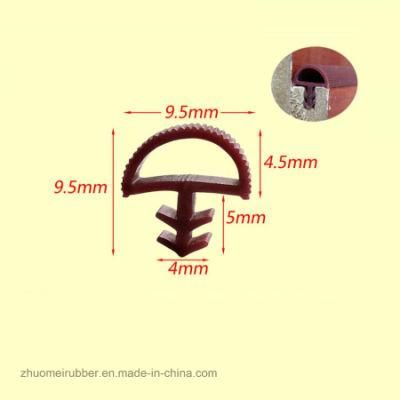 TPE PVC Extruded Slot Door Seal Wooden Door Slot Seal Gasket