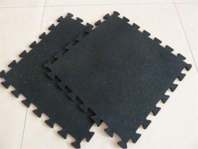 Gym Wear Resistant EPDM Gym Rubber Tile / Rubber Floor Mat