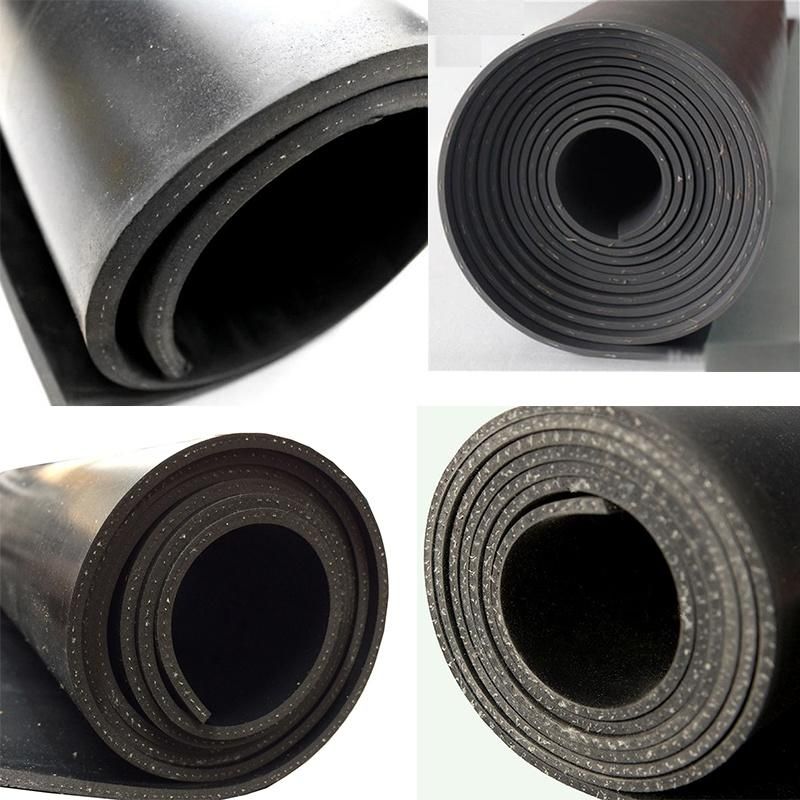 SBR Black Cotton/Nylon Insertion Rubber Sheet Matting for Protection Purpose