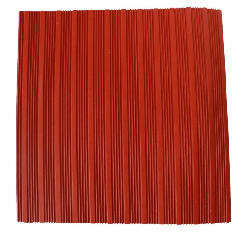 Anti - Slip Ribbed Rubber Mat Roll for Flooring